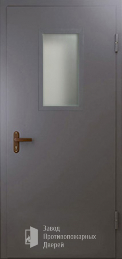 Фото двери «Техническая дверь №4 однопольная со стеклопакетом» в Королеву