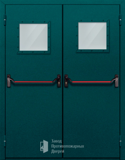 Фото двери «Двупольная со стеклом и антипаникой №56» в Королеву