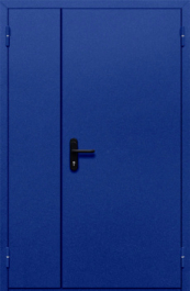 Фото двери «Полуторная глухая (синяя)» в Королеву
