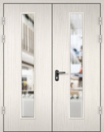 Фото двери «МДФ двупольная со стеклом №22» в Королеву
