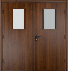 Фото двери «Двупольная МДФ со стеклом EI-30» в Королеву