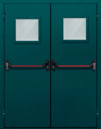 Фото двери «Двупольная со стеклом и антипаникой №56» в Королеву