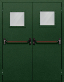 Фото двери «Двупольная со стеклом и антипаникой №59» в Королеву
