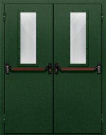 Фото двери «Двупольная со стеклом и антипаникой №69» в Королеву